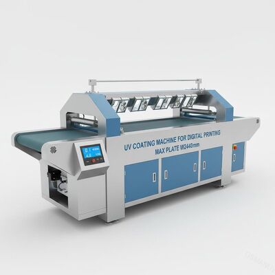 UVdeklaagmachine voor Digitale Druk 0.1M/Min 4KW W2440mm Max Plate