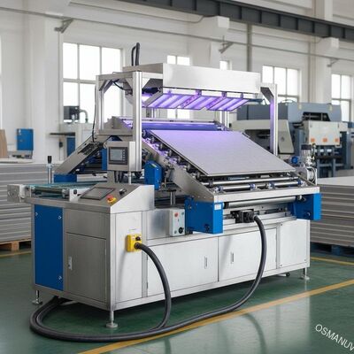 Het UVdeklaagmachine 90deg Roteren Elektrisch voor cementhoutvezelplaat
