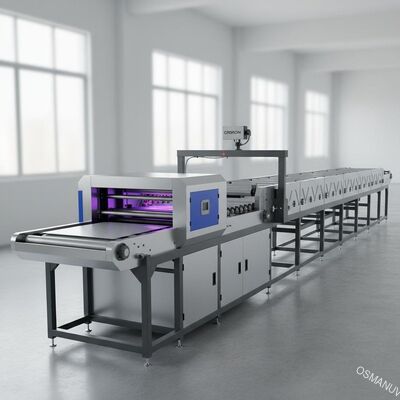 30m de Vouwen drogen Machine van de Lijn de UVdeklaag met OMRON-Fotocel
