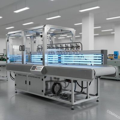 Vernis die Uv het Schilderen Machine 2.5m met een laag bedekken pvc-Transportband