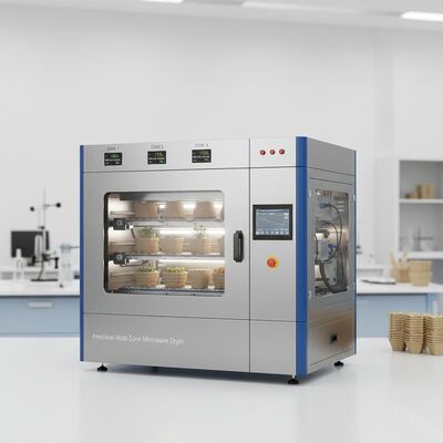 Precisie Multi-Zone Magnetron Droger met Real-time Vochtfeedback voor Hoogwaardige Pulpvorming