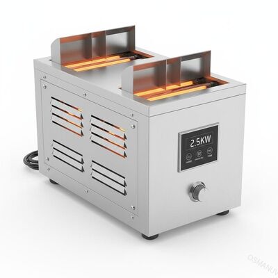 Roestvrij staal 2,5 kW infrarood droger machine horizontale verticale luchtstroom richting