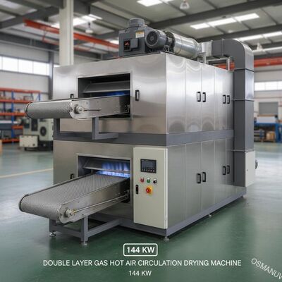 Doppelschuifgas met warmluchtcirculatie droogmachine voor 1320 transporteur 144 kW