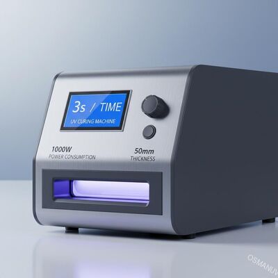 3 s / tijd UV-hardmachine 1000W Energieverbruik 50 mm Dikte
