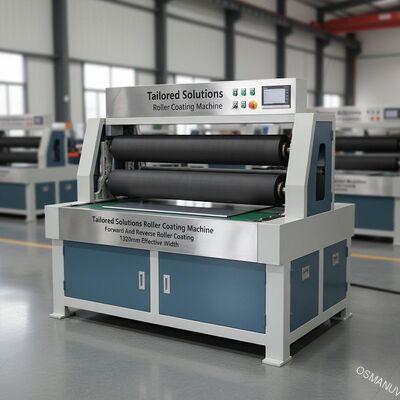 Precisie-engineering op maat gemaakte oplossingen Rolcoatingmachine met voorwaartse en achterwaartse rolcoating 1320 mm effectieve breedte
