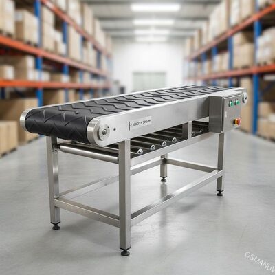 Vervoerbandmachine met band van ruiten van roestvrij staal Capaciteit 50 kg/uur