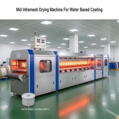 5 meter 50 graden tot 200 graden midden-infrarood droogmachine voor water-gebaseerde coating