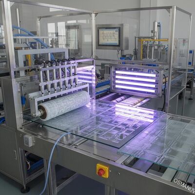 UV-coating productielijn UV-pronkwerk door UV-lijm voor glasacrylplaat