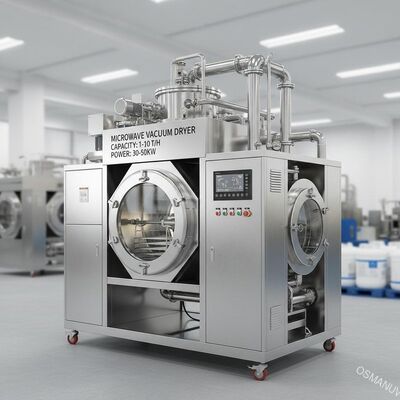 30-50 kW aangepaste vacuümdrogingstoestellen voor microgolven Capaciteit 1-10 T/h