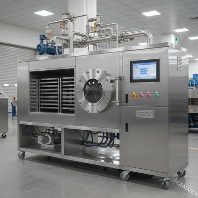 PLC 50KW Microwave vacuümdroging apparatuur 380V Efficiënt vacuüm microwave droger