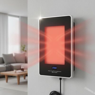 Energiebesparende infraroodverwarming 2,5 kW Energieverbruik voor effectieve warmte