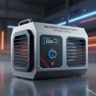 Maximaliseer de productiviteit met infrarooddrogers Luchtvolume 0-9999m3/h