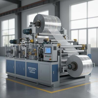 Geavanceerde filmlamineringsapparatuur met automatische terugwinding terugwindingdiameter 1000 mm