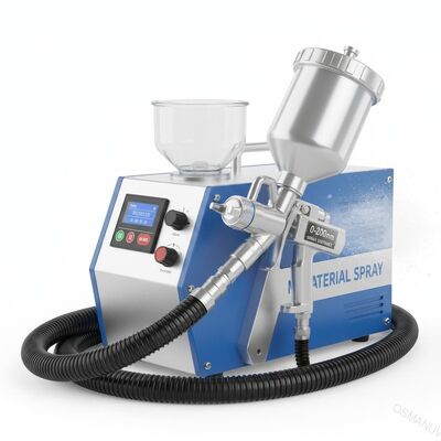 Materiaalsproei-coatingsysteem voor poedercoating met een sproeiafstand van 0-200 mm
