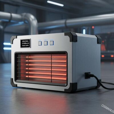 220V/50Hz infraroodverwarmingsapparaat met 0-9999m3/h luchtvolume en stroomvoorziening