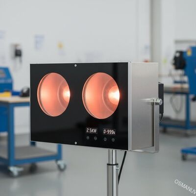 2.5 kW stroomverbruik Infrarooddrogers met verwarmingstijd 0-999s