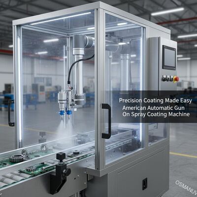 Precieze coating makkelijk gemaakt met de Amerikaanse automatische pistool op de spuit coating machine