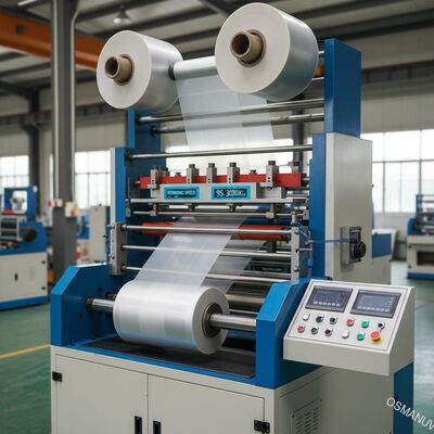 3000 kg capaciteit filmlamineermachine met terugwinding en 0-100 m/min terugwindingssnelheid
