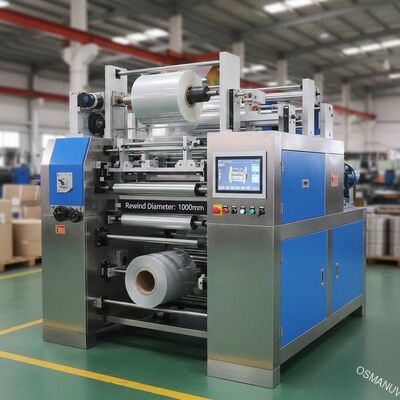 PLC-besturingssysteem Filmlamineermachine 3000KG voor grote herwinding Diameter 1000mm