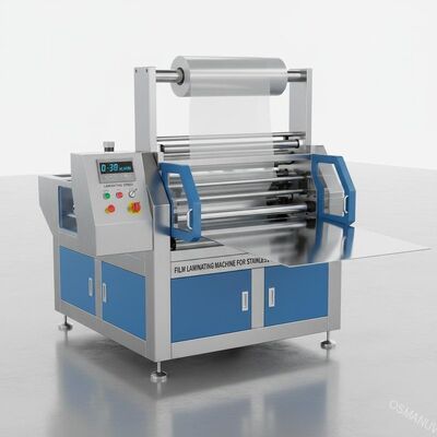 Laminatiesnelheid 0-30m/min Filmlamineermachine voor roestvrij staal