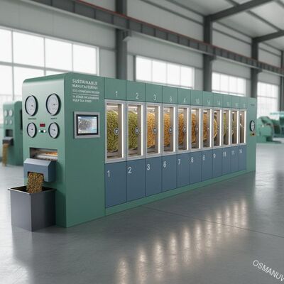 Duurzame productie Eco-bewust ontwerp 14 fase microwave droger voor pulp zeevruchten