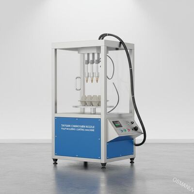 Taiyuan Changyuan spuitstuk Gebruikte Pulp Molding Coating Machine met 110kg Gewicht en 400 * 400 * 500 mm Spray Room