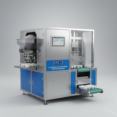 Hoge betrouwbaarheid 0,95 kW Energieverbruik Automatische Pulp Molding Coating Machine