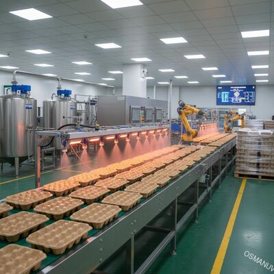 Productielijn voor watergebaseerde barriercoat coating pulp molding