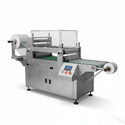 1-20m/min Vervoer snelheid Film laminatie machine 500mm Lengte 0-1320mm Werkwijdte Voor acryl plastic plaat