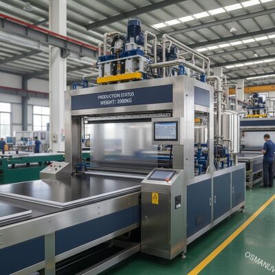 2000 kg totaal machinegewicht Gordijncoatingmachine voor grootschalige productie