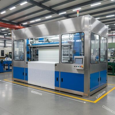 Duurzame gordijncoatingsmachine met 6000 mm × 2200 mm × 1400 mm grootte