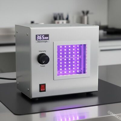 Handmatige besturing UV-LED-hardmachine 365nm golflengte voor 200mm*200mm-hardingsgebied