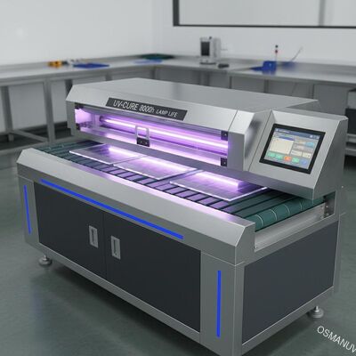 0.2-50 mm dikte UV-hardmachine met 8000 uur lamplevensduur PLC-besturingssysteem