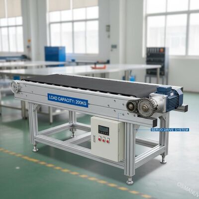 Vervoerbandmachine met rubberband en servomotor met een laadvermogen van 200 kg