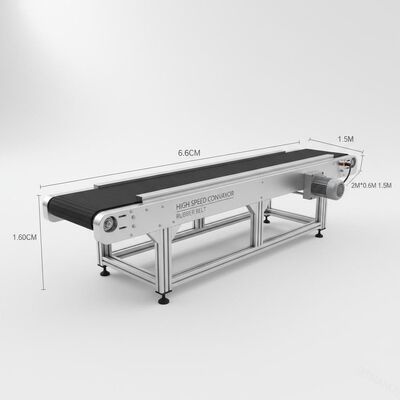 High Speed Conveyor Belt Machine 2m*0,6m*1,5m met rubberen band