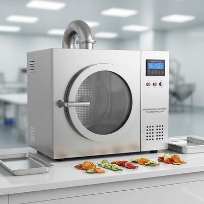 Temperatuurbereik 50-200C Microwave vacuümdroger voor voedselverwerking