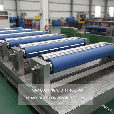 Maximale coatingbreedte van 1000 mm zware transportrollers voor coatingprestaties