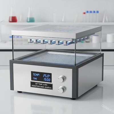 Temperatuurregeling 0-99C UV-bestralingsmachine voor en 60*60cm bestralingsgebied