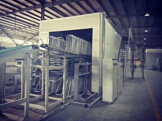 Verticale droogoven aardgas Max 80 graden 2500mm voor platen Meubelplank
