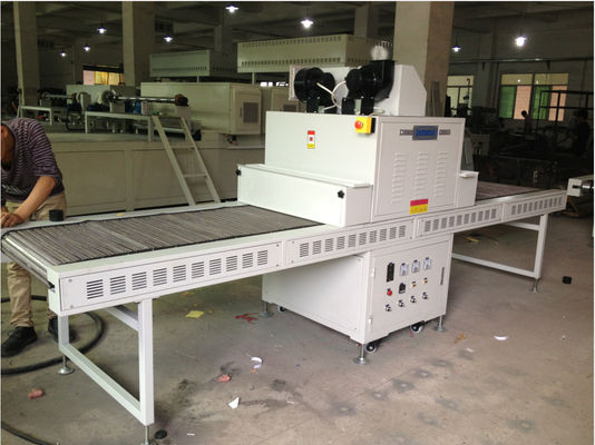 De Machinedocument pvc van de roestvrij staaltransportband breidde het Uv Genezende Film, Acryl en Andere Vliegtuig UV Genezende Machine uit