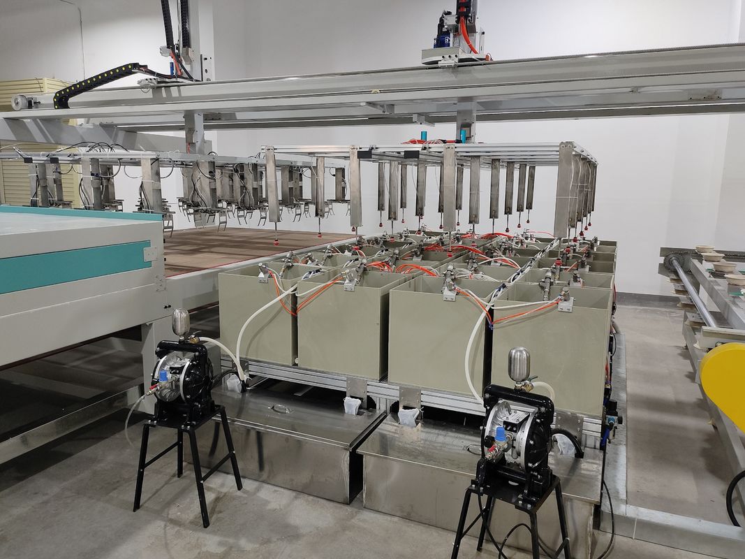 Roterende coatingsmachine 24 Werkstation voor de voedselverpakkingsindustrie Vakuumzuigbeker