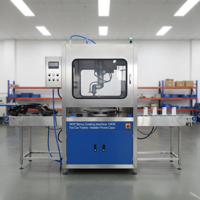MDF-sproei-coatingsmachine 10 kW voor autoframe / mobiele telefoonhoes