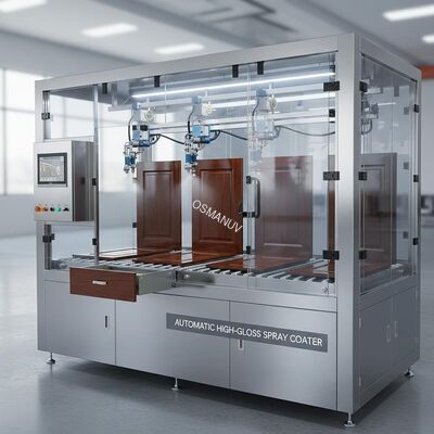 Furniture and Wood Door Automatic Spray Coating Machine for High-Gloss Finish Application 