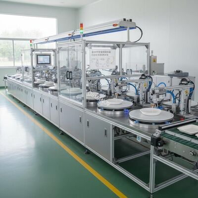 24 Station Automated Spin Coating Line for Waterproof Pulp Molded Tableware Coating
