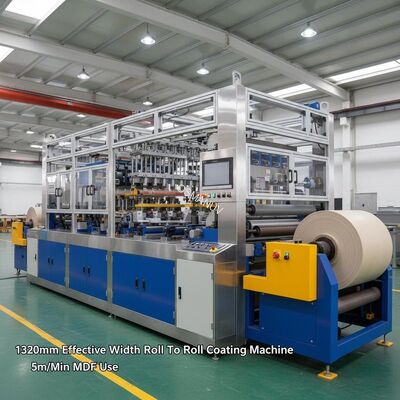 1320mm Effective Width Roll To Roll Coating Machine 5m/Min MDF Use