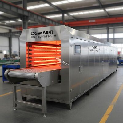 620mm Width Infrared Drying Systems ,  1500kg Infrared Tunnel