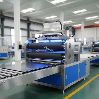 20m/Min Painting Uv Roller Coating Machine 20cm Steel Plate