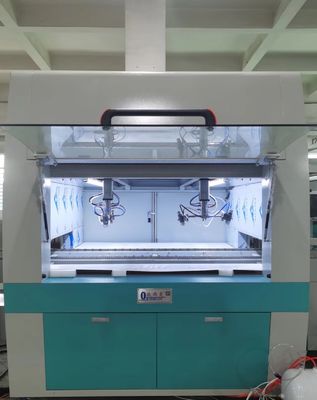 1100 mm * 410 mm * 1100 mm Automatische spuitcoatingsmachine met een spuitpistool met een diameter van 1,0-1,5 mm