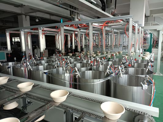 Productielijn voor roterende basis vacuumaadsorptie pulp gevormde spincoating
