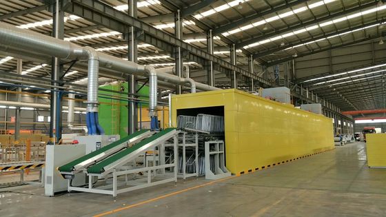 Verticale droogoven aardgas Max 80 graden 2500mm voor platen Meubelplank